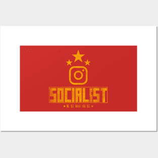 Socialist Media Instagram Posters and Art